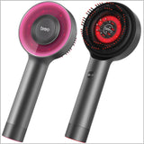 Cordless scalp massage brush handle and bristle close-up