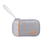 Cable organizer bag holding chargers, cords, and tech accessories