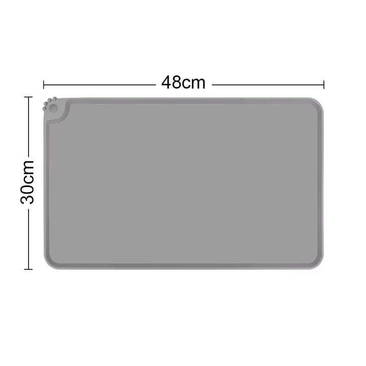Elevated cat feeder stand, side angle showing height