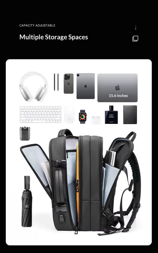 ExpandPro 40L Travel Backpack, expanded capacity