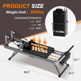 Pilates reformer carriage and resistance cords