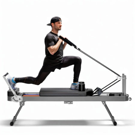 Pilates reformer frame and rails