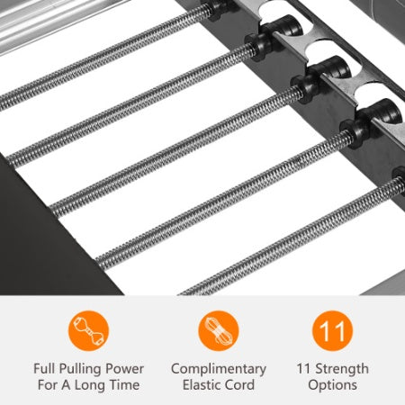 Pilates reformer foot bar in use
