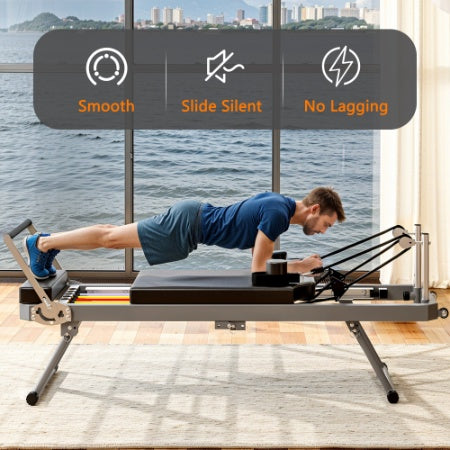 Pilates reformer shoulder rests detail