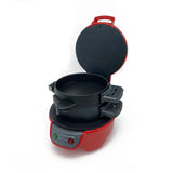Breakfast sandwich maker shown in the silver grey colorway