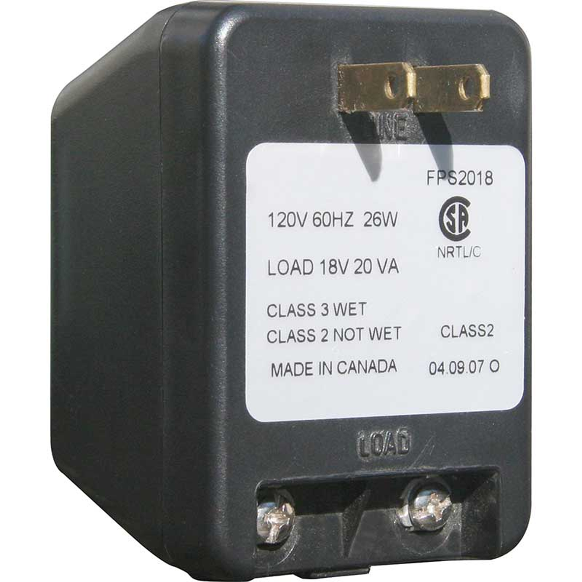 Plug-In Transformer for Edgewood & Bayside Plaques