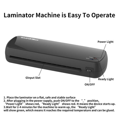 fast warm-up laminator machine in use on a classroom desk