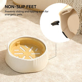 Slow feeder dog bowl reversible top view