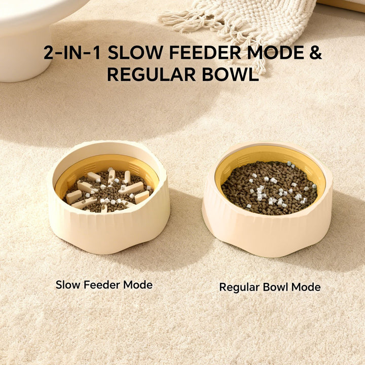 Pet feeder bowl non-slip base detail