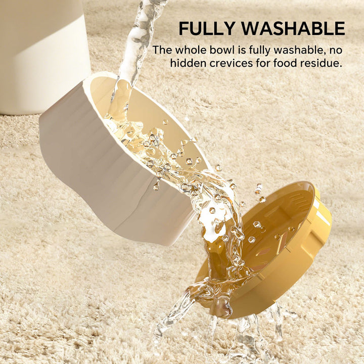 Slow feeder dog bowl white color option