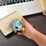 Fidget dodecagon cube 12 sided stress toy in blue