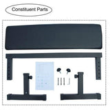 Flat bench metal frame underside detail