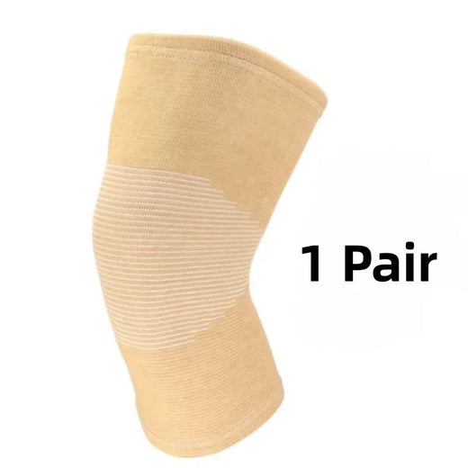 FlexGuard Knee Support Sleeve worn during gym training