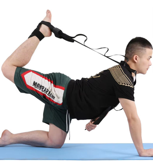 FlexStrap leg stretcher in blue color