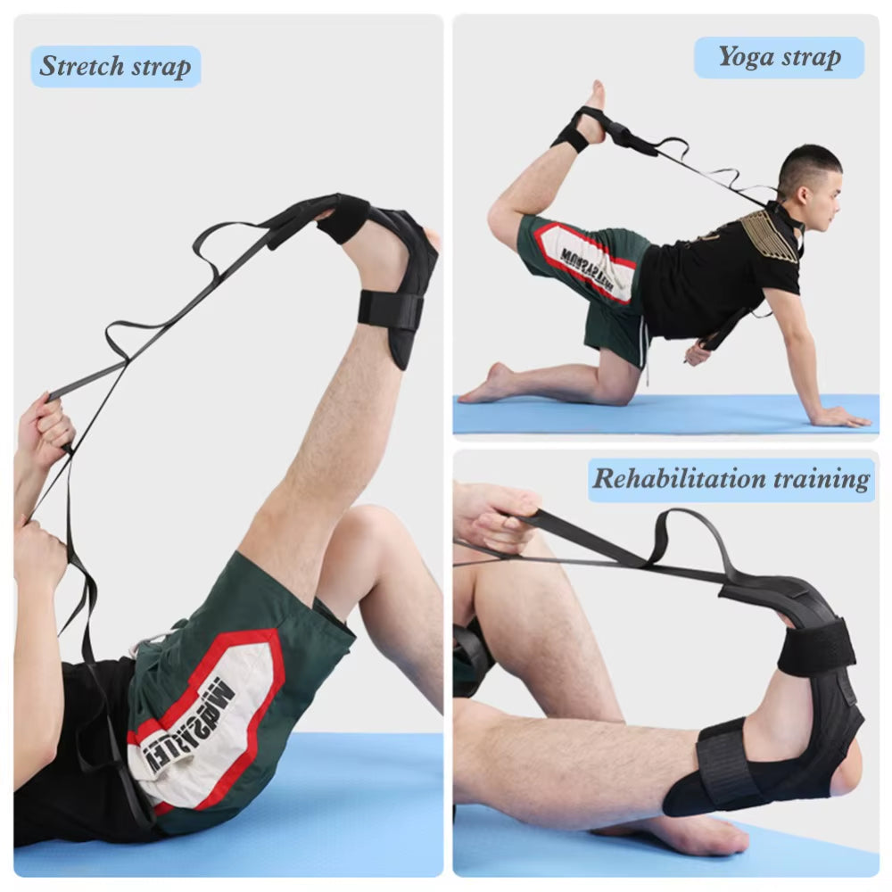 FlexStrap stretching strap in plum color