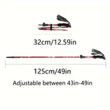 Trekking pole folded 5 section design