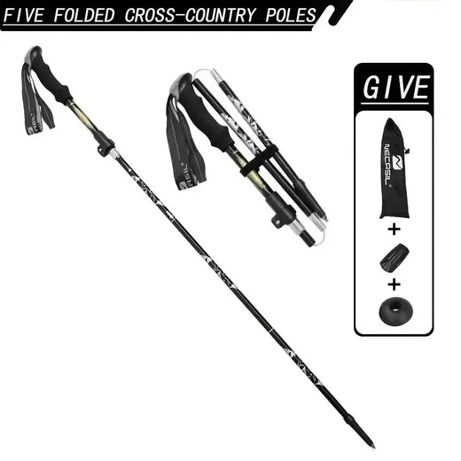 Trekking pole outer locking adjustment system