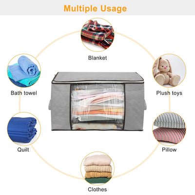 Foldable Clothes Storage Bags 2-Pack