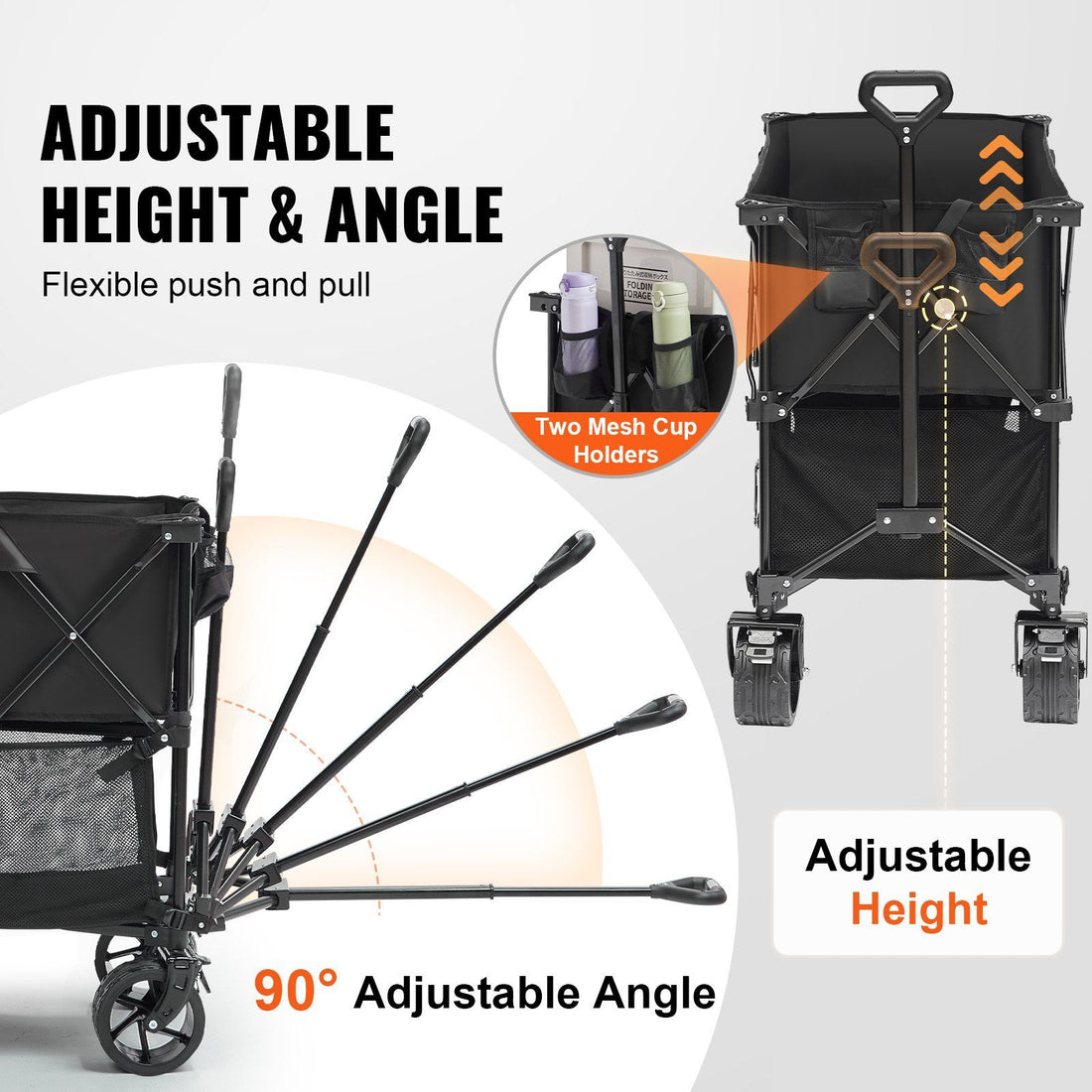 Foldable Double Decker Utility Wagon feature detail