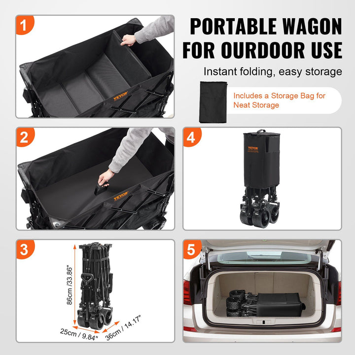 Foldable Double Decker Utility Wagon lifestyle view