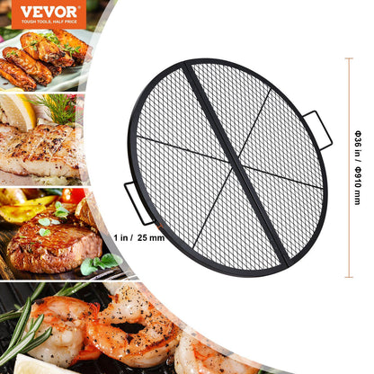 Foldable Fire Pit Grill Grate packaging view, foldable fire pit grill grate