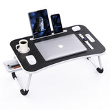 Foldable laptop bed table, full product view