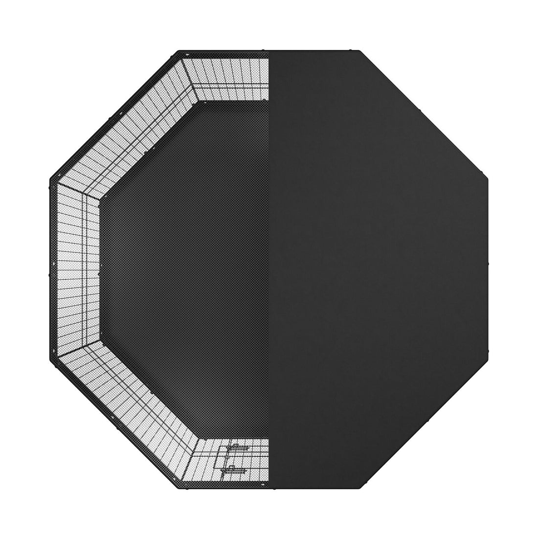 Dog exercise pen powder-coated steel panel detail
