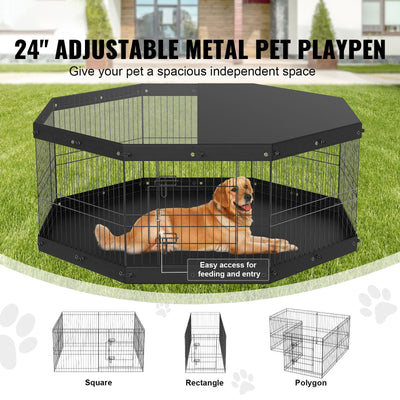 Foldable Metal Dog Exercise Pen6