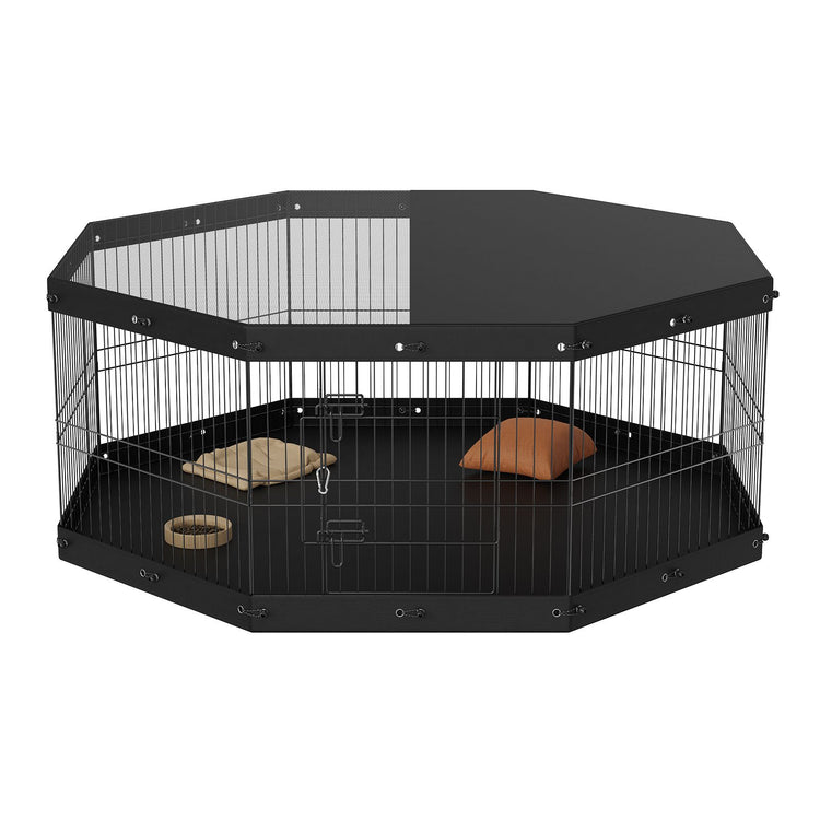 Dog exercise pen square configuration