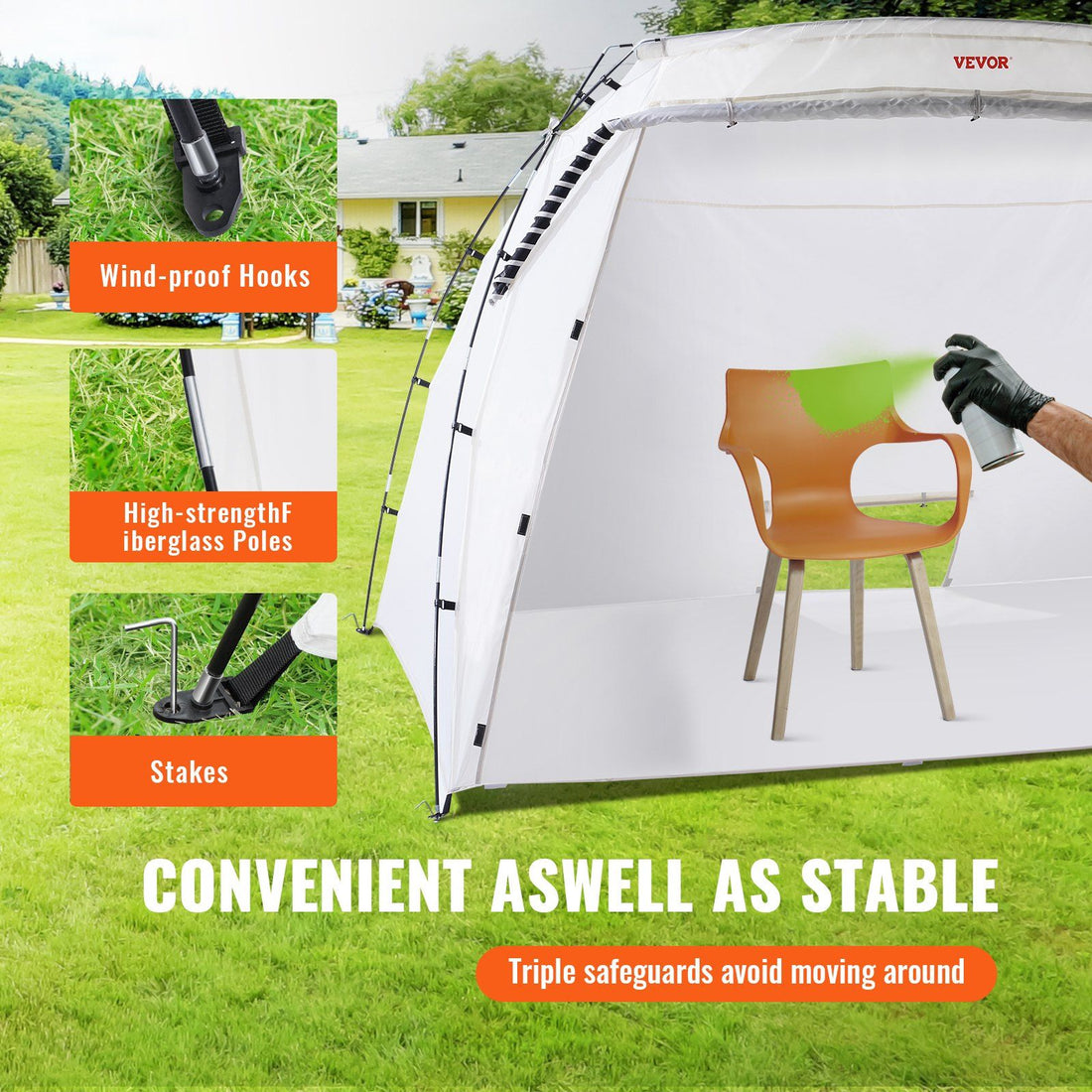 Foldable Paint Booth Tent with Floor2