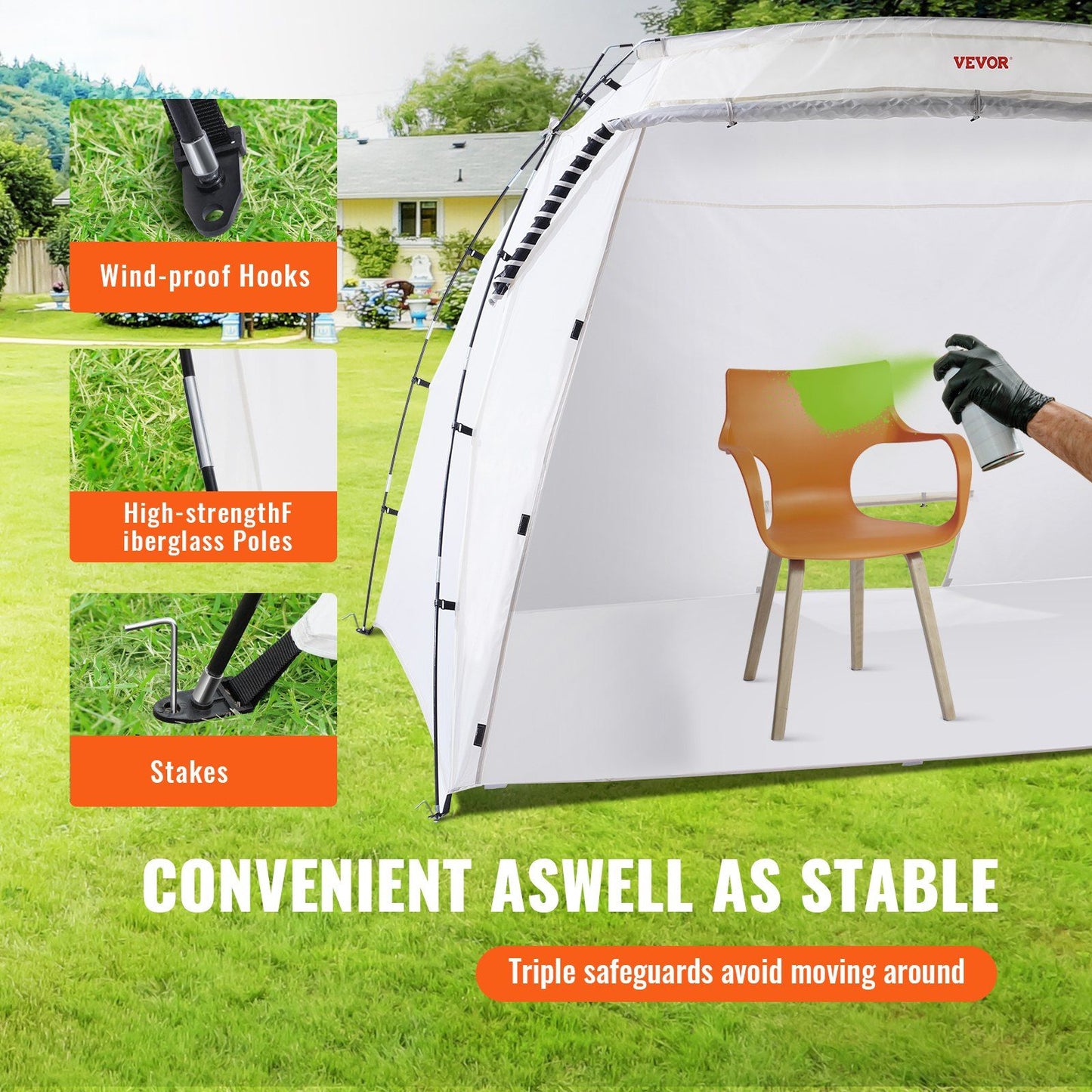Foldable Paint Booth Tent with Floor2
