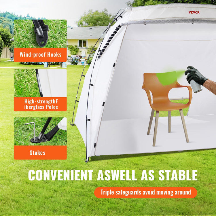 Foldable Paint Booth Tent with Floor2