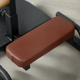 Hip thrust position on foldable sissy squat trainer
