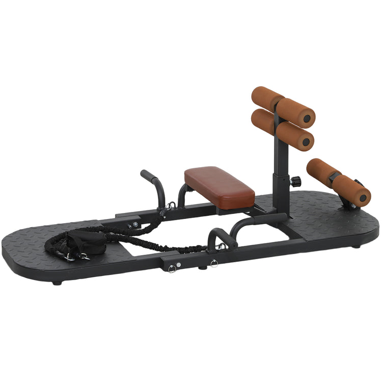 Sissy squat machine in home workout setup