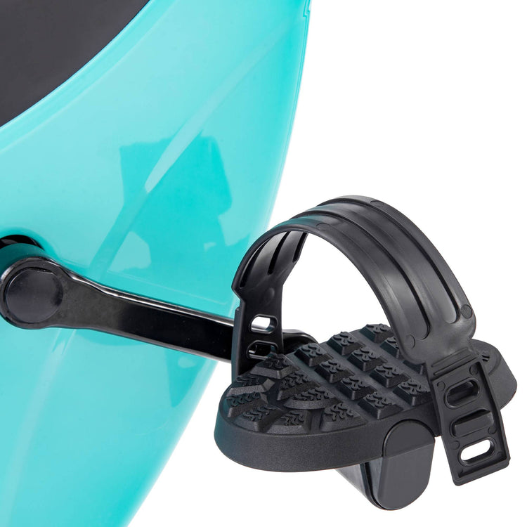 Close-up of adjustable resistance knob on the X-bike