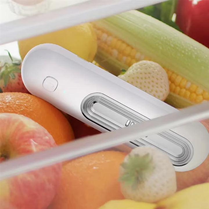 FreshGuard Fridge Deodorizer in a mini fridge