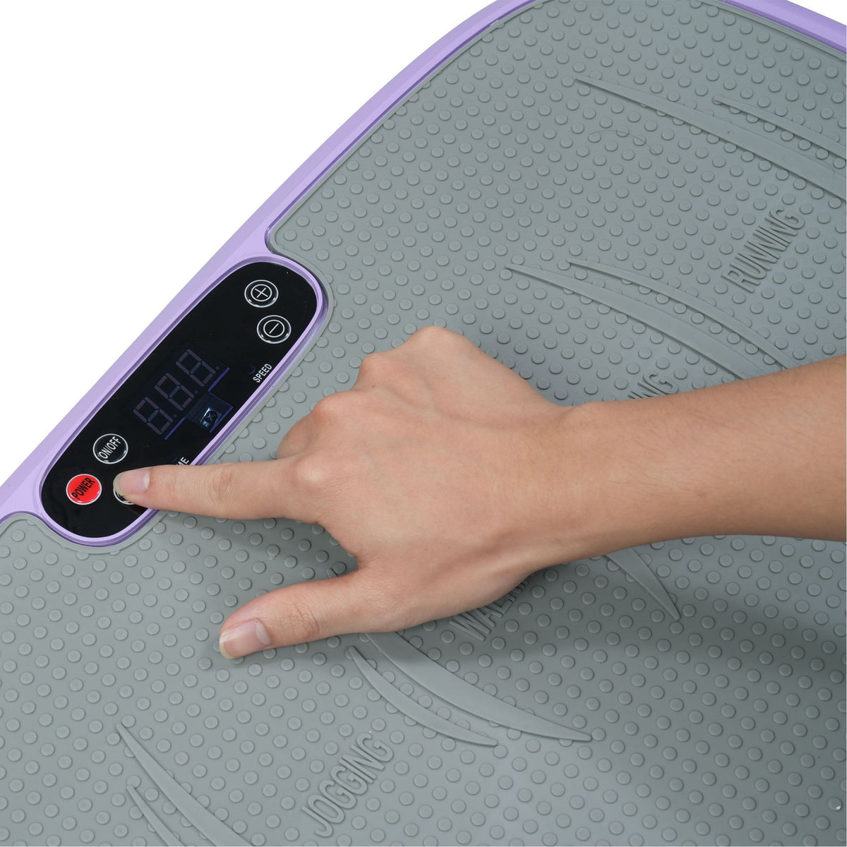 vibration platform with non-slip rubber top