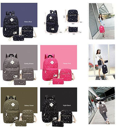 Galaxy Traveler 3-in-1 travel backpack carried as a carry-on