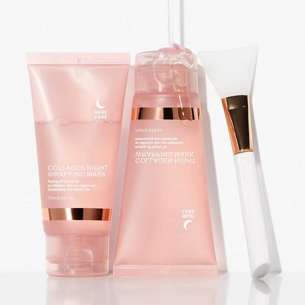 Glass skin collagen mask hydrating facial sheet packaging