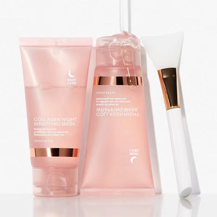 Glass skin collagen mask hydrating facial sheet packaging