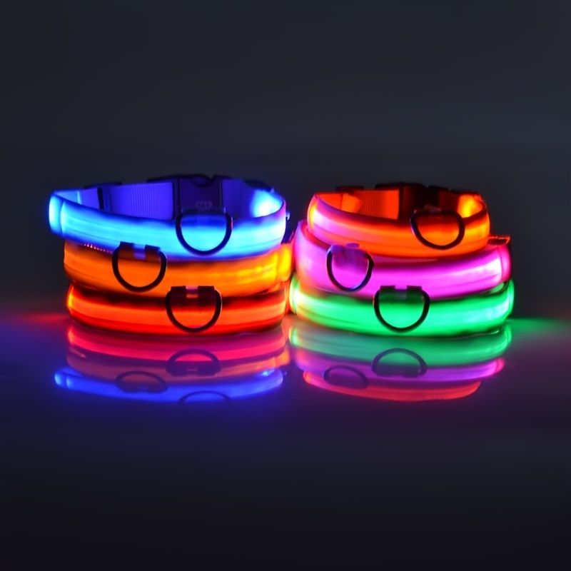 Glow LED Pet Collar USB Rechargeable 2