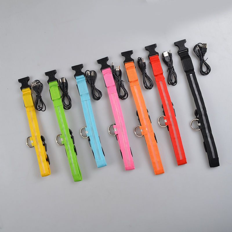 Glow LED Pet Collar USB Rechargeable 7
