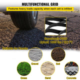 Ground grid stabilizer driveway application
