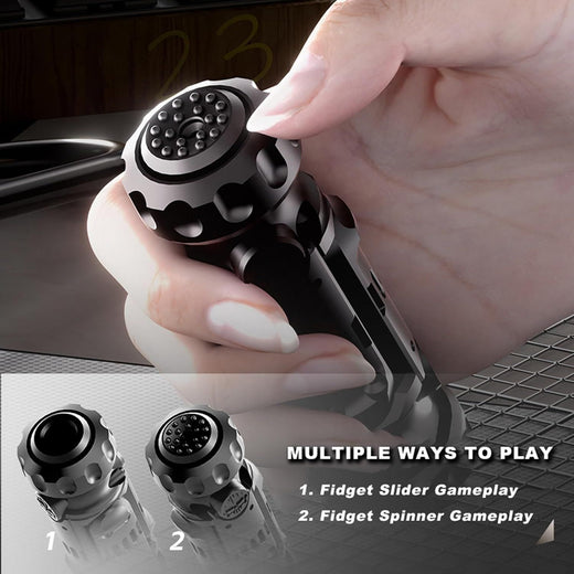 Dog treat launcher trigger grip detail