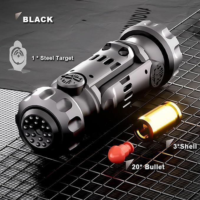 Interactive dog treat launcher gun front view