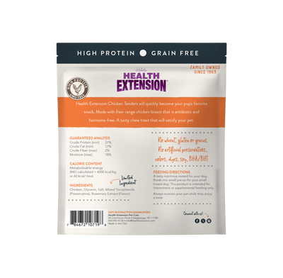 Health Extension Chicken Tenders Dog Treats 4 oz