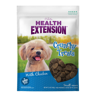 Health Extension Chicken Heart Crunchy Dog Treats