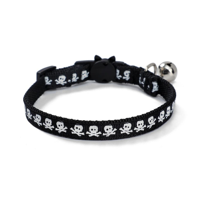 Halloween cat collar in candy print