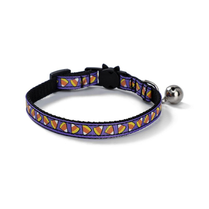 Halloween pet collar in pumpkin print