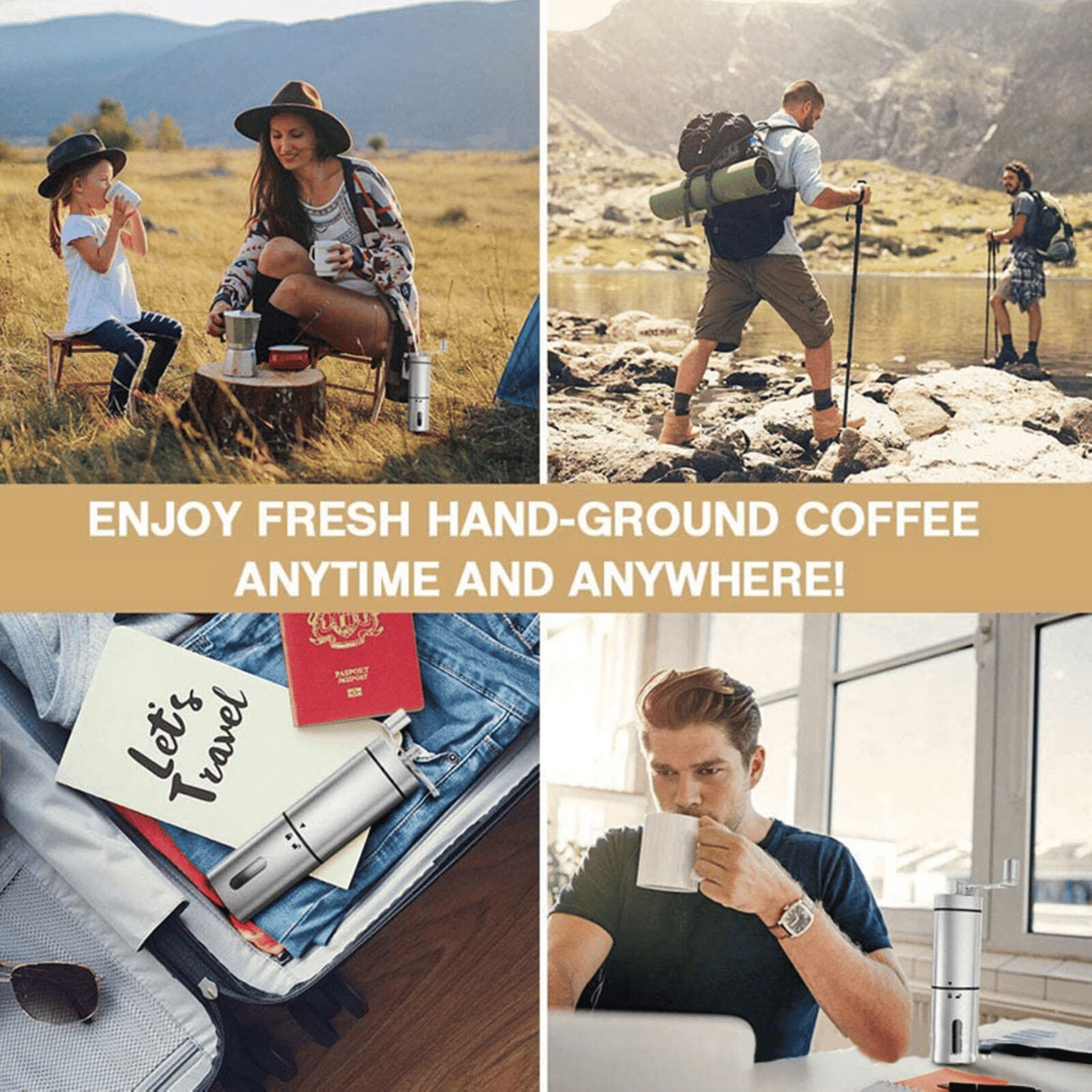 Hand crank pepper grinder mill with side handle for manual grinding, additional view 5